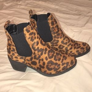 Leopard booties